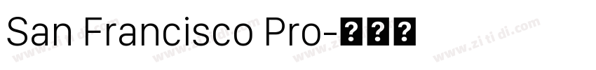San Francisco Pro字体转换 San Francisco Pro字体转换